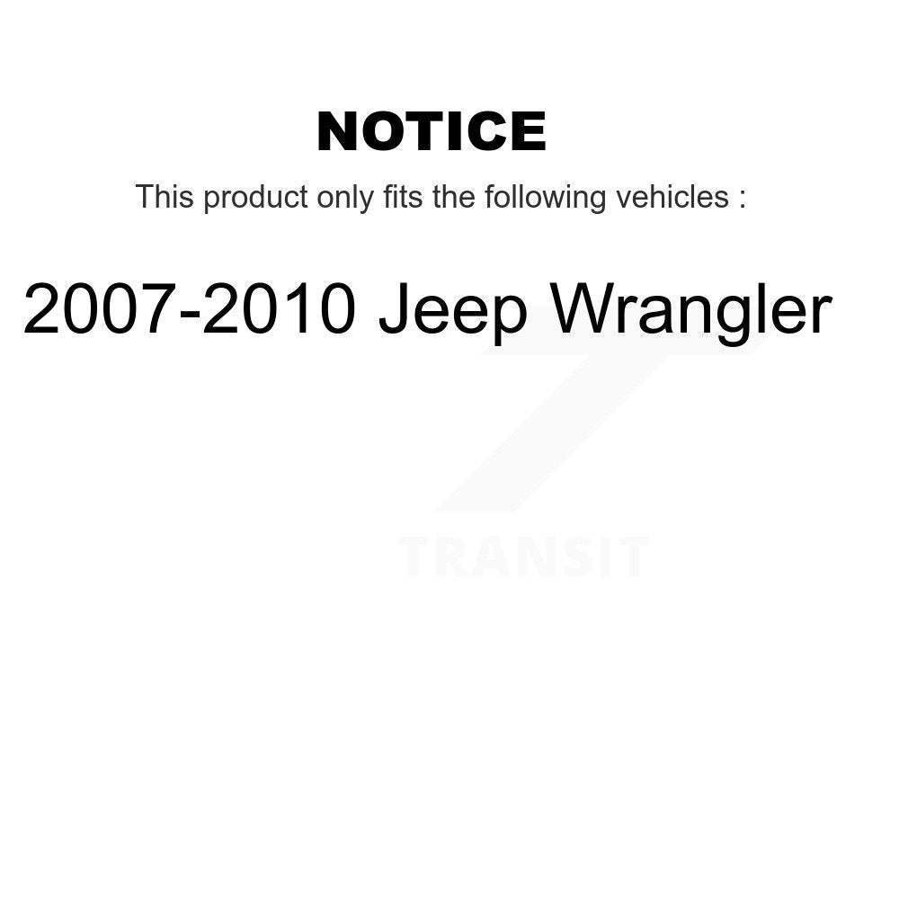 Front Wheel Bearing And Hub Assembly Pair For 2007-2010 Jeep Wrangler