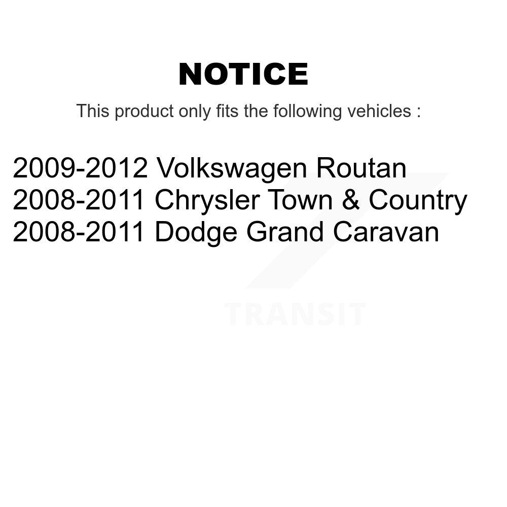 Front Wheel Bearing & Hub Assembly Pair For Chrysler Town Country Dodge Grand