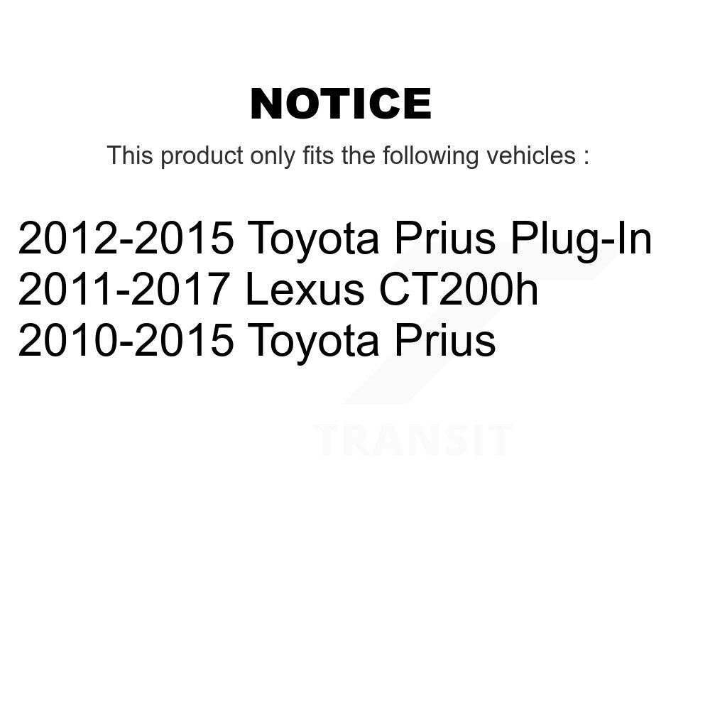 Front Wheel Bearing And Hub Assembly Pair For Toyota Prius Lexus CT200h Plug-In