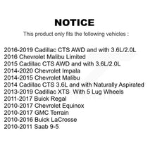 Charger l'image dans la galerie, Front Wheel Bearing &amp; Hub Assembly Pair For Chevrolet Equinox GMC Terrain Malibu