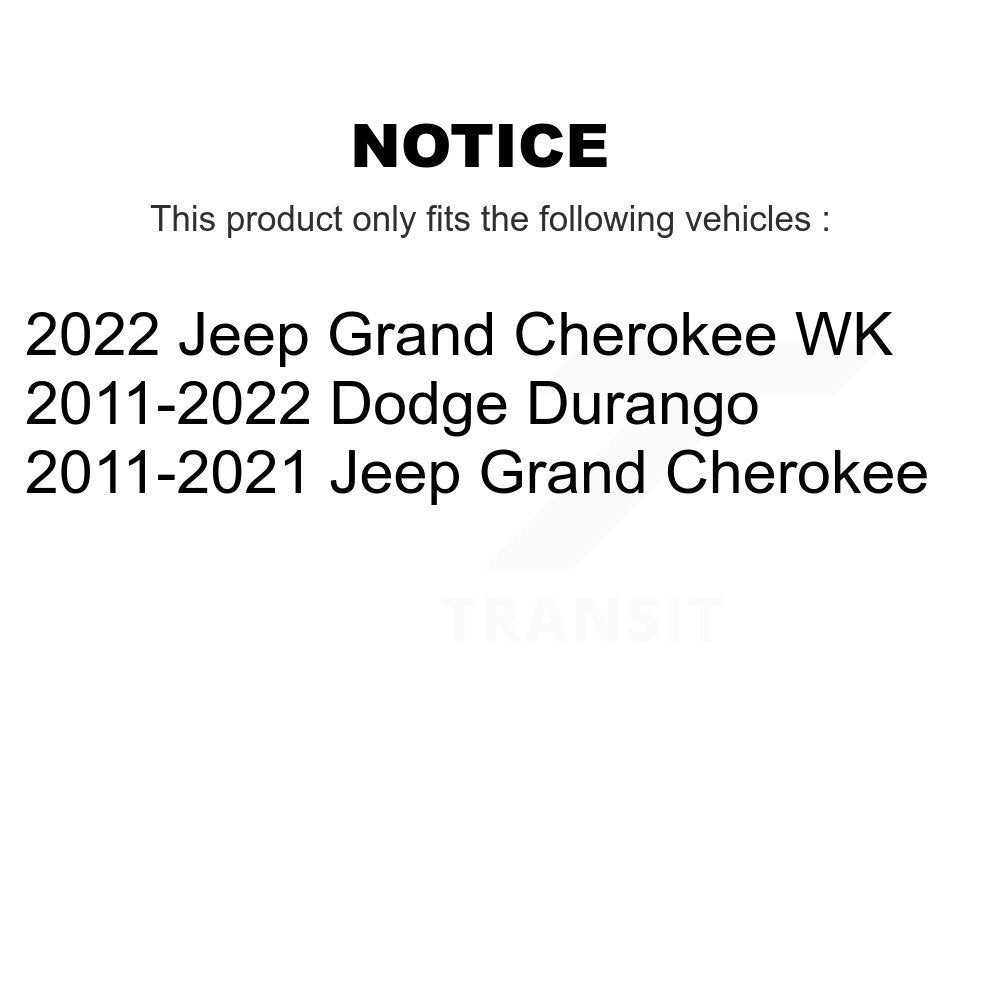 Front Wheel Bearing & Hub Assembly Pair For Jeep Grand Cherokee Dodge Durango WK