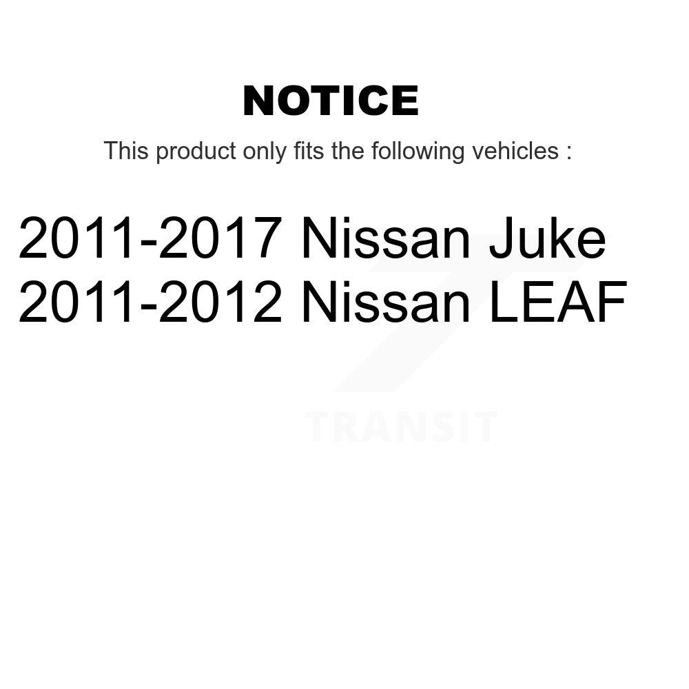 Front Wheel Bearing And Hub Assembly Pair For Nissan Juke Leaf LEAF