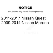 Load image into Gallery viewer, Front Wheel Bearing And Hub Assembly Pair For Nissan Murano Quest