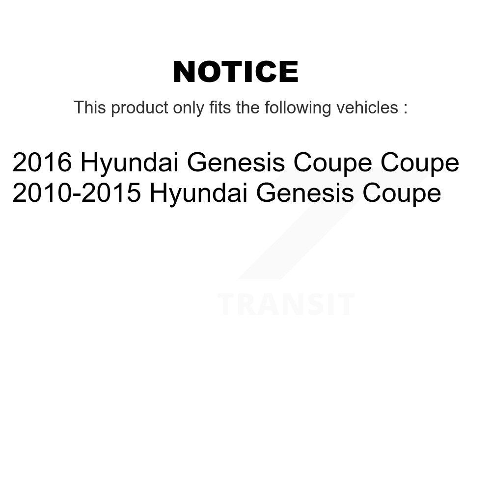 Front Wheel Bearing And Hub Assembly Pair For Hyundai Genesis Coupe