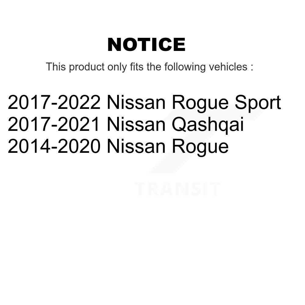 Front Wheel Bearing And Hub Assembly Pair For Nissan Rogue Sport Qashqai