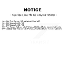 Charger l'image dans la galerie, Front Wheel Bearing And Hub Assembly Pair For Ford Ranger Mazda B3000 B4000