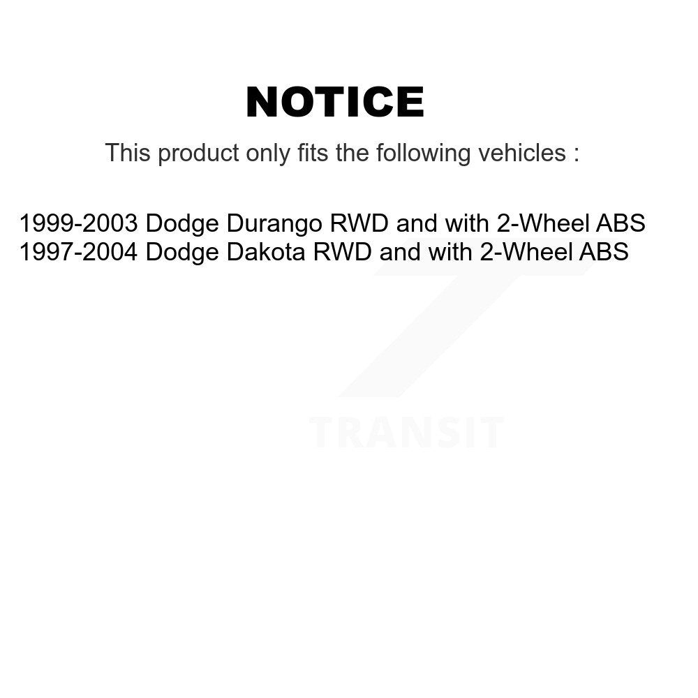 Front Wheel Bearing And Hub Assembly Pair For Dodge Dakota Durango