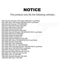 Charger l'image dans la galerie, Front Wheel Bearing Hub Assembly Pair For Chevrolet Silverado 1500 GMC Tahoe XL