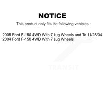Charger l'image dans la galerie, Front Wheel Bearing And Hub Assembly Pair For Ford F-150 4WD