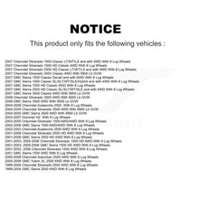 Charger l'image dans la galerie, Front Wheel Bearing &amp; Hub Assembly Pair For Chevrolet Silverado 1500 GMC 2500 HD
