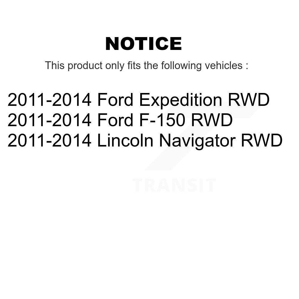 Front Wheel Bearing And Hub Assembly Pair For Ford F-150 Expedition Lincoln RWD