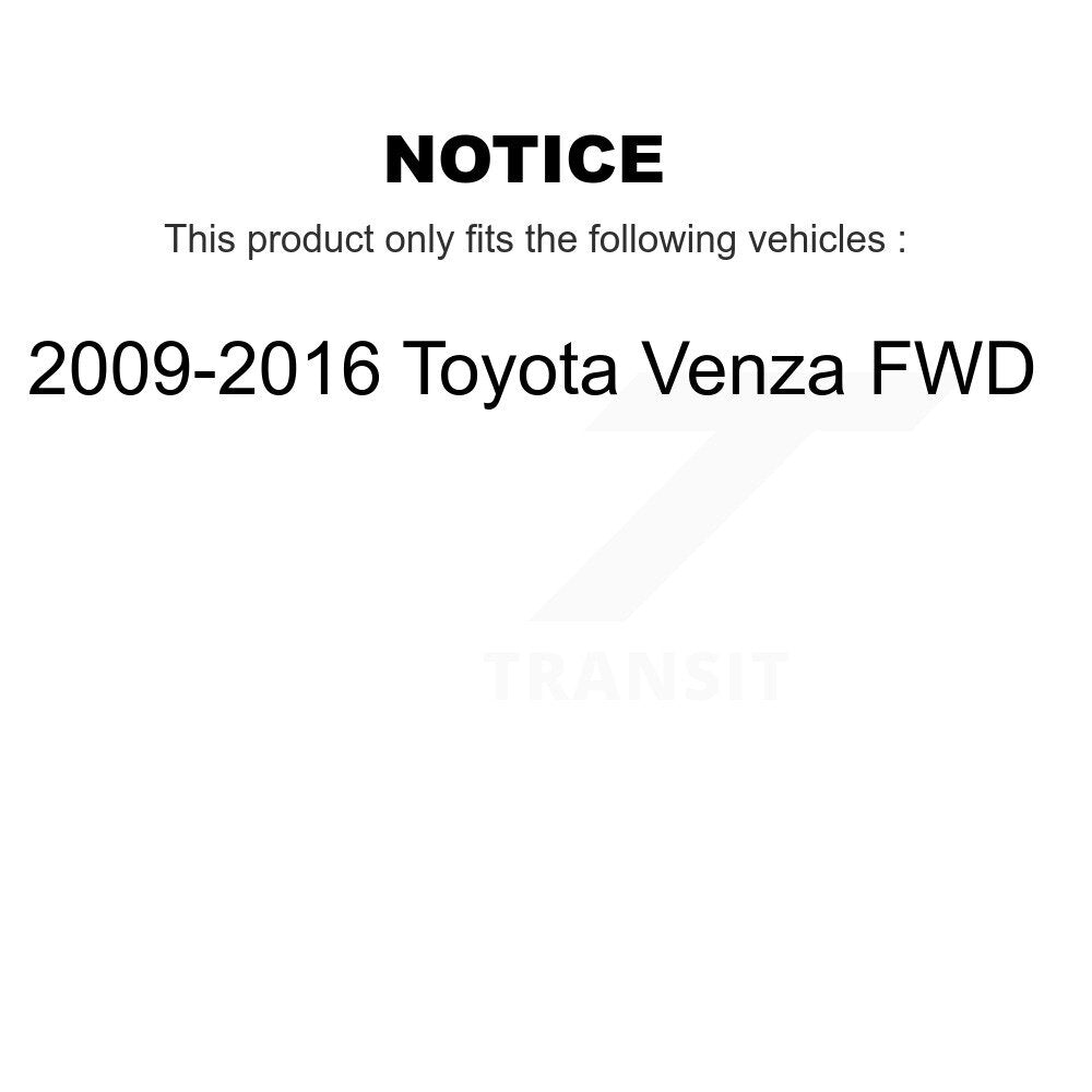 Rear Wheel Bearing And Hub Assembly Kit For 2009-2016 Toyota Venza FWD