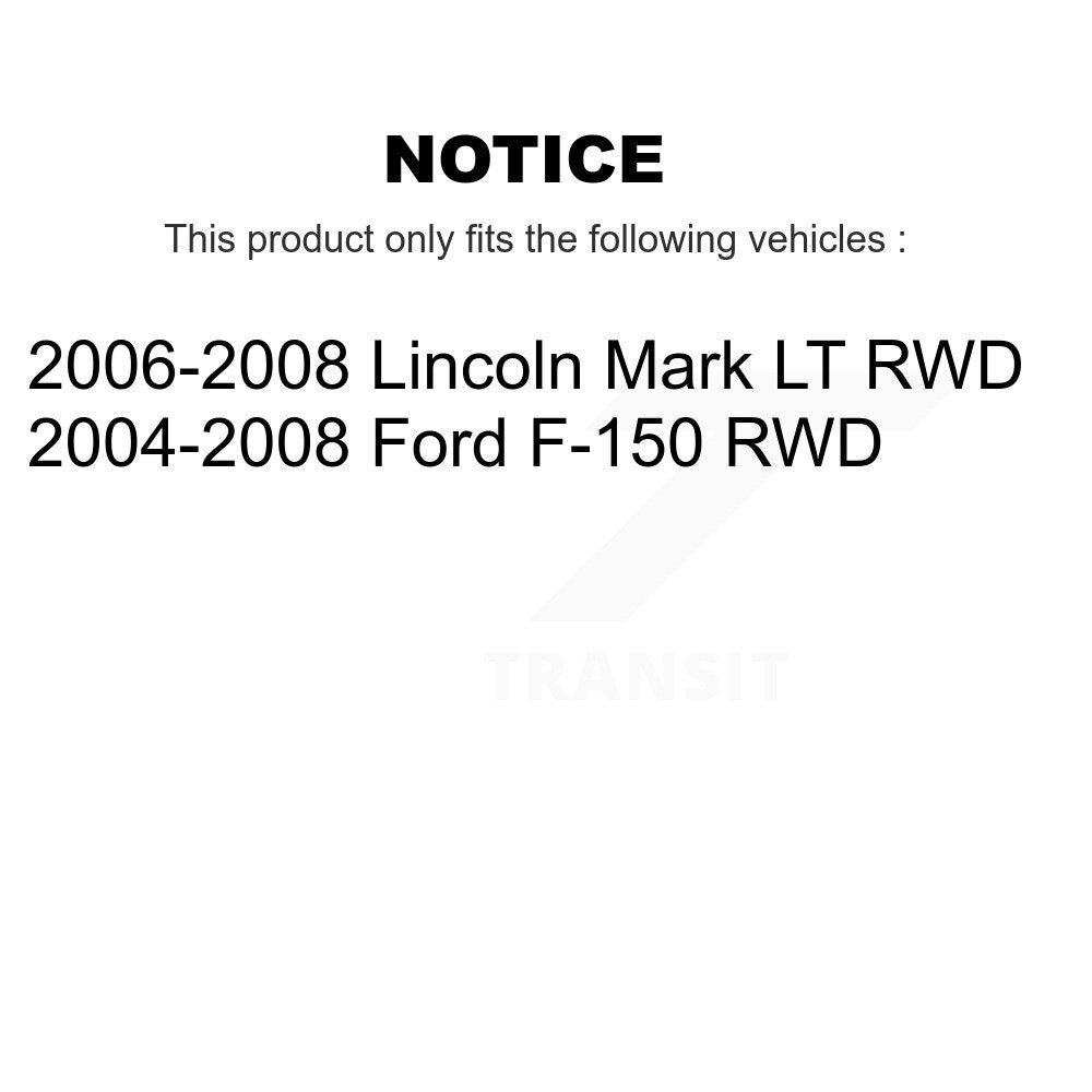 Front Wheel Bearing And Race Set Pair For Ford F-150 Lincoln Mark LT RWD