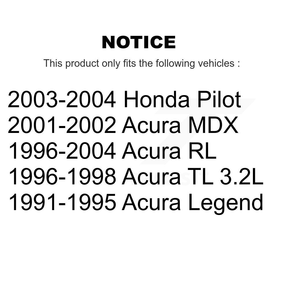 Front Wheel Bearing Pair For Honda Pilot Acura MDX RL Legend TL