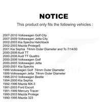 Charger l'image dans la galerie, Front Wheel Bearing Pair For Volkswagen Jetta Beetle Ford Escort Mazda Protege