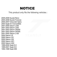 Charger l'image dans la galerie, Front Wheel Bearing Pair For Saturn Saab Suzuki L200 Forenza 9-3 L300 9-5 900 LS