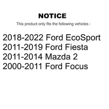 Charger l'image dans la galerie, Front Wheel Bearing Pair For Ford Focus Fiesta EcoSport Mazda 2