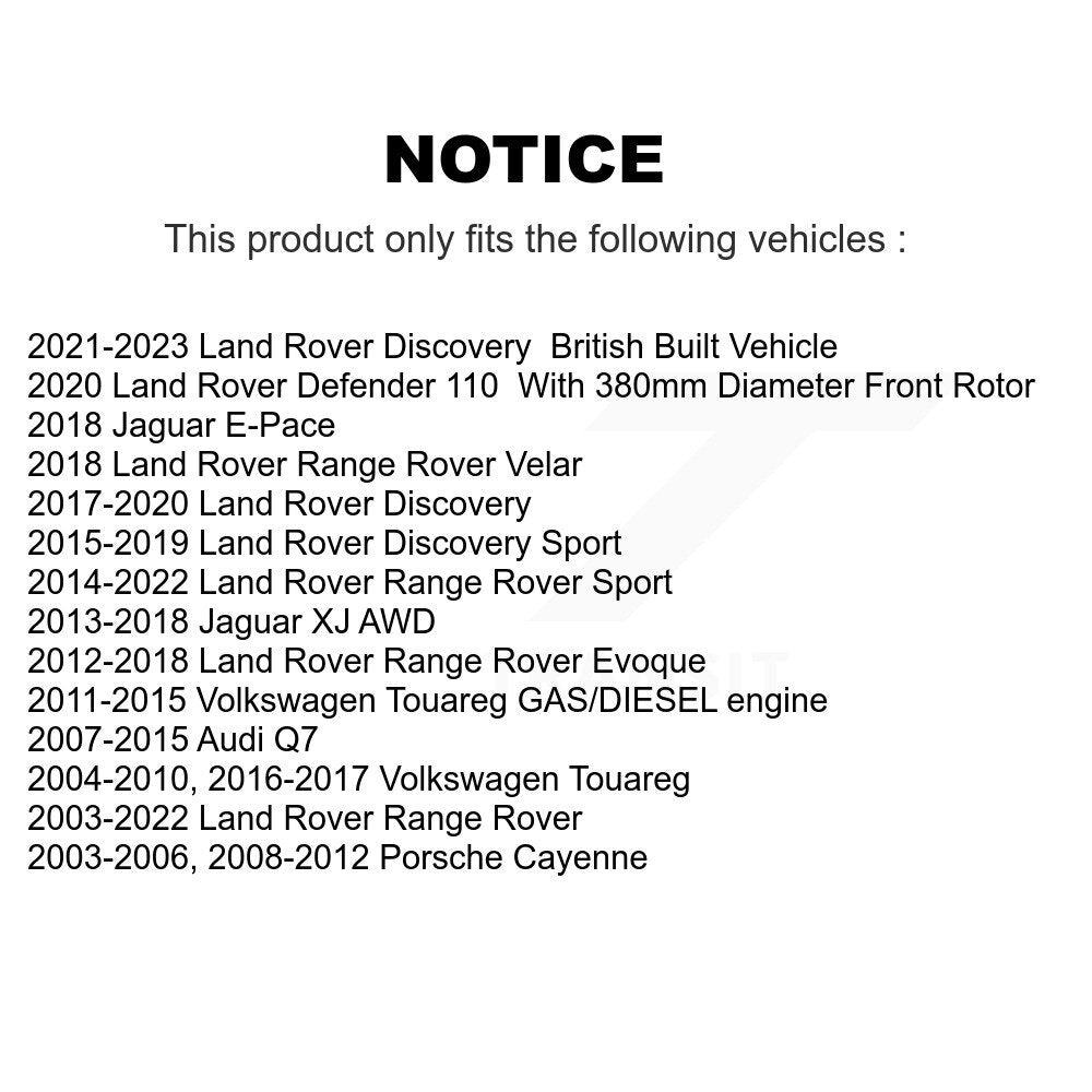 Front Wheel Bearing Pair For Land Rover Range Audi Q7 Sport Volkswagen Touareg