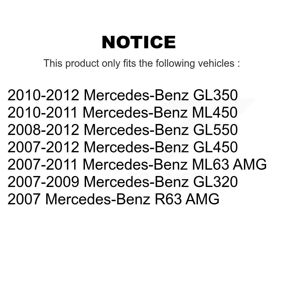 Front Wheel Bearing Pair For Mercedes-Benz GL450 GL550 GL350 GL320 ML63 AMG R63