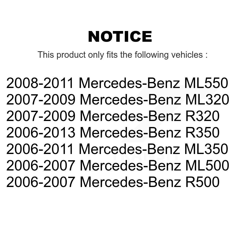 Front Wheel Bearing Pair For Mercedes-Benz ML350 R350 ML500 ML320 ML550 R500