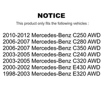 Charger l'image dans la galerie, Front Wheel Bearing Pair For Mercedes-Benz E320 C300 C240 C280 C320 E430 C350