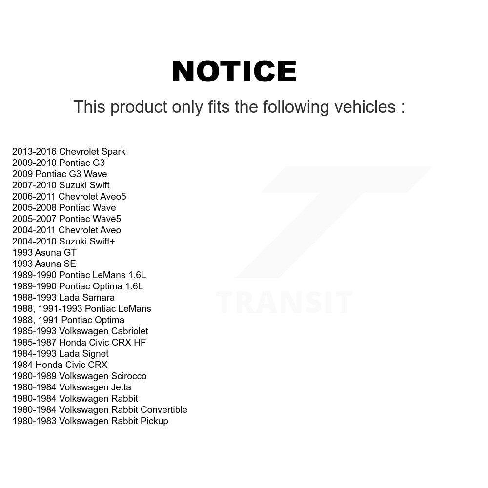 Front Wheel Bearing Pair For Chevrolet Aveo Spark Volkswagen Aveo5 Honda Civic