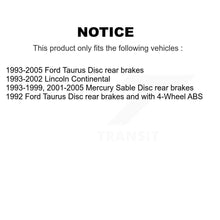 Load image into Gallery viewer, Rear Wheel Bearing And Hub Assembly Pair For Ford Taurus Mercury Sable Lincoln
