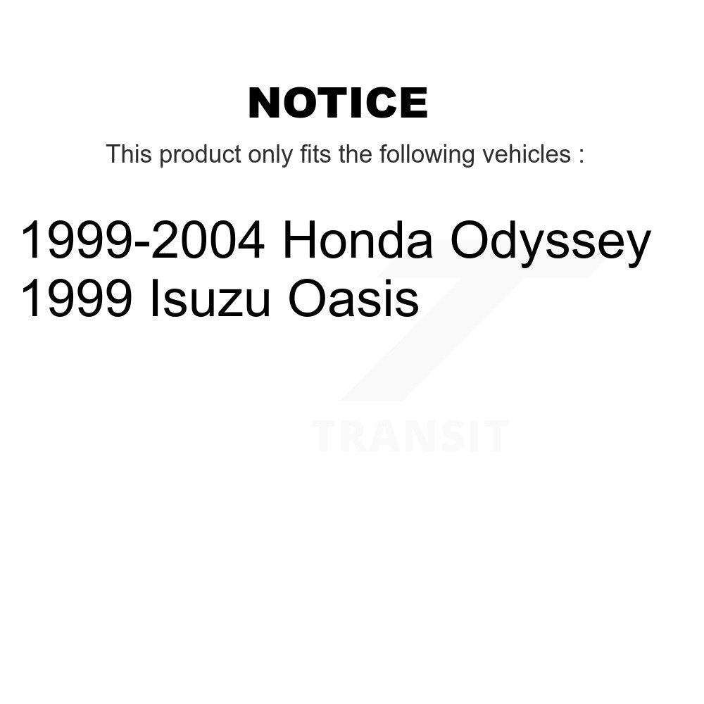 Rear Wheel Bearing And Hub Assembly Pair For Honda Odyssey Isuzu Oasis