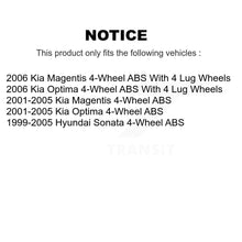 Charger l'image dans la galerie, Rear Wheel Bearing And Hub Assembly Pair For Hyundai Sonata Kia Optima Magentis