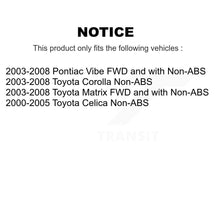 Charger l'image dans la galerie, Rear Wheel Bearing And Hub Assembly Pair For Toyota Corolla Matrix Pontiac Vibe