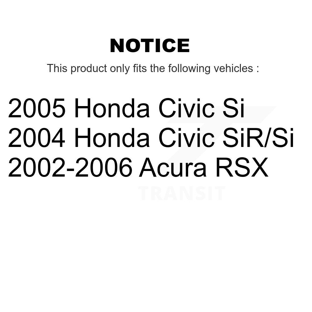 Rear Wheel Bearing And Hub Assembly Pair For Honda Civic Acura RSX