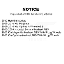 Charger l'image dans la galerie, Rear Wheel Bearing And Hub Assembly Pair For Hyundai Sonata Kia Optima Magentis