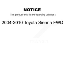 Charger l'image dans la galerie, Rear Wheel Bearing And Hub Assembly Pair For 2004-2010 Toyota Sienna FWD