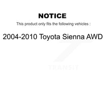Load image into Gallery viewer, Rear Wheel Bearing And Hub Assembly Pair For 2004-2010 Toyota Sienna AWD