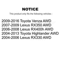 Charger l'image dans la galerie, Rear Wheel Bearing Hub Assembly Pair For Toyota Highlander Lexus Venza RX350 AWD