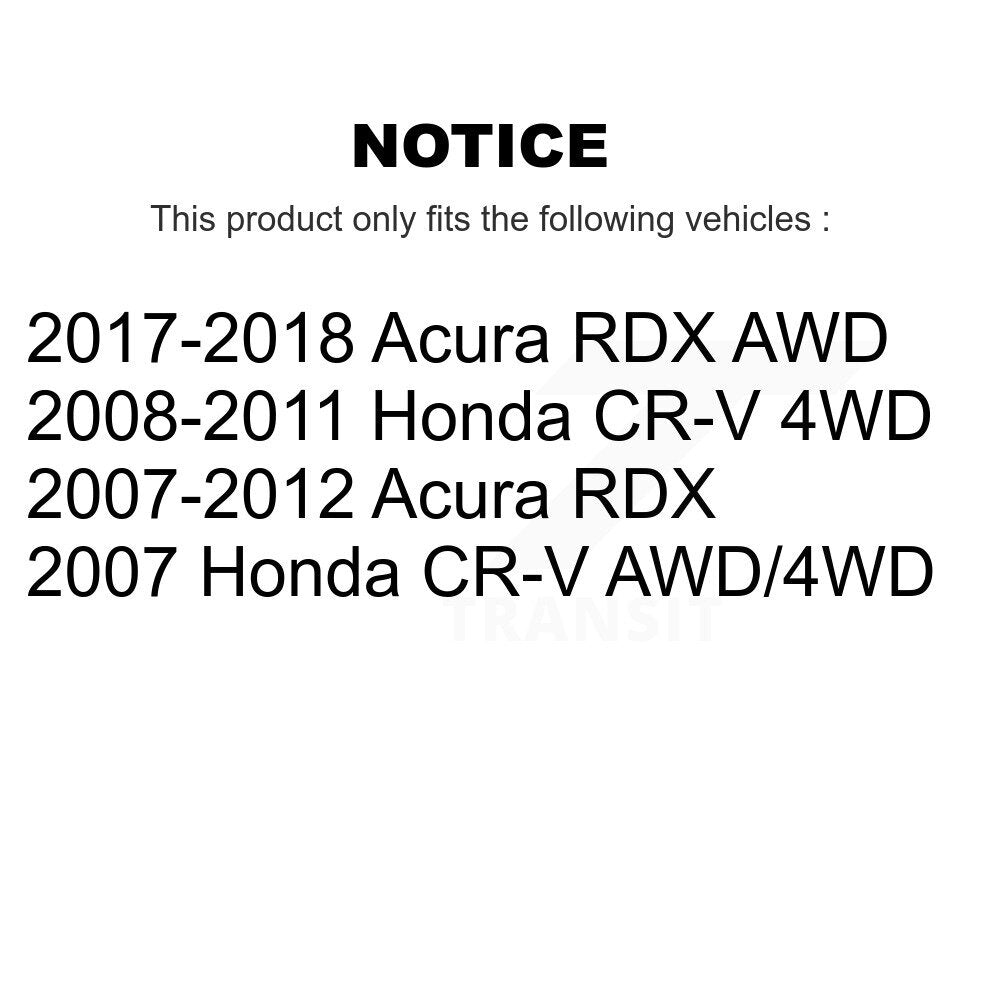 Rear Wheel Bearing And Hub Assembly Pair For Honda CR-V Acura RDX