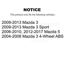 Charger l'image dans la galerie, Rear Wheel Bearing And Hub Assembly Pair For Mazda 3 5 Sport