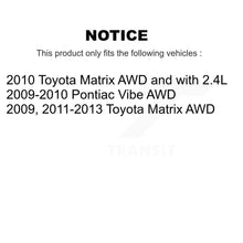 Charger l'image dans la galerie, Rear Wheel Bearing And Hub Assembly Pair For Toyota Matrix Pontiac Vibe