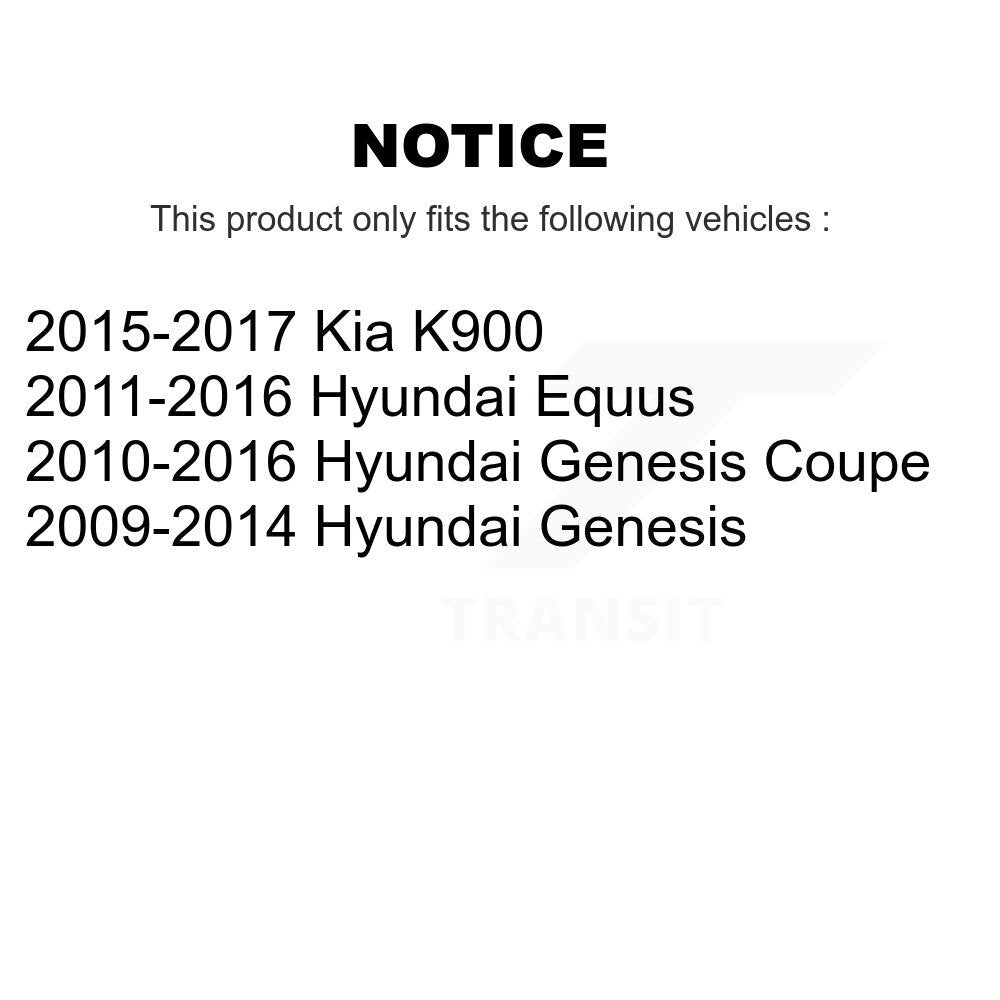 Rear Wheel Bearing & Hub Assembly Pair For Hyundai Genesis Coupe Equus Kia K900