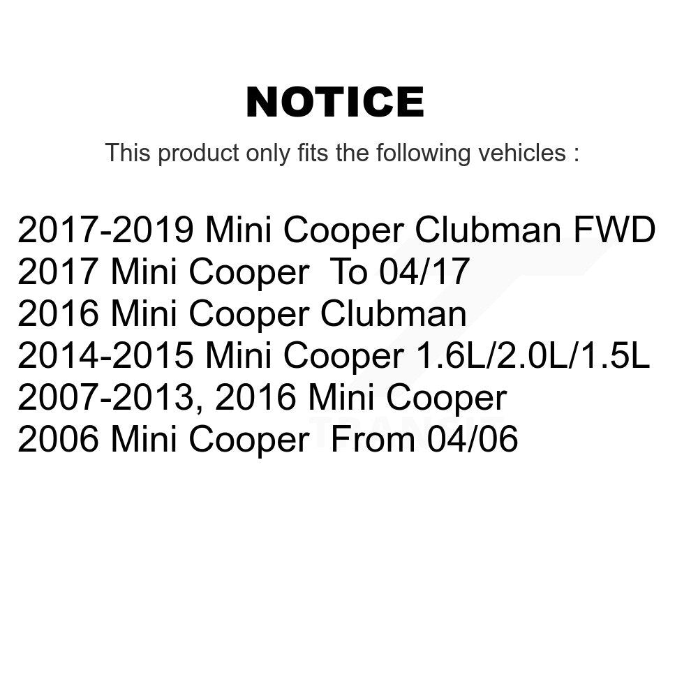 Rear Wheel Bearing And Hub Assembly Pair For Mini Cooper BMW X1 X2
