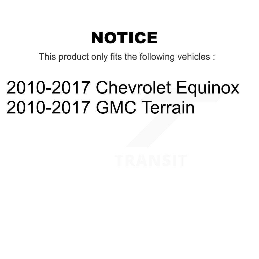 Rear Wheel Bearing Hub Assembly Pair For 2010-2017 Chevrolet Equinox GMC Terrain