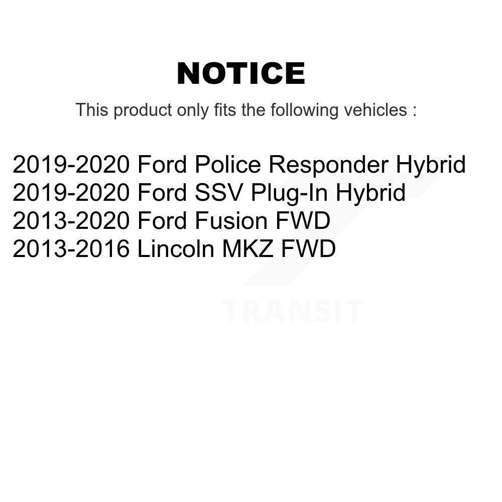 Rear Wheel Bearing & Hub Assembly Pair For Ford Fusion Lincoln MKZ Police Hybrid