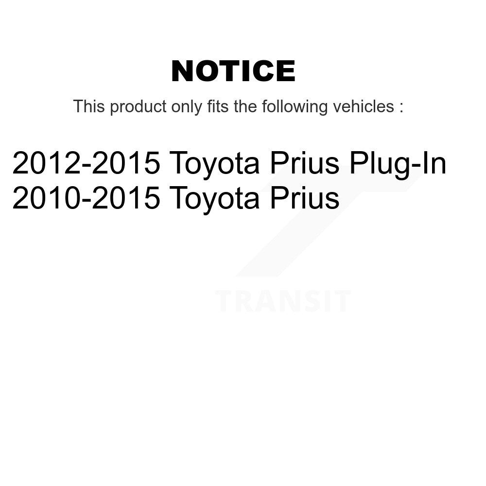 Rear Wheel Bearing And Hub Assembly Pair For Toyota Prius Plug-In