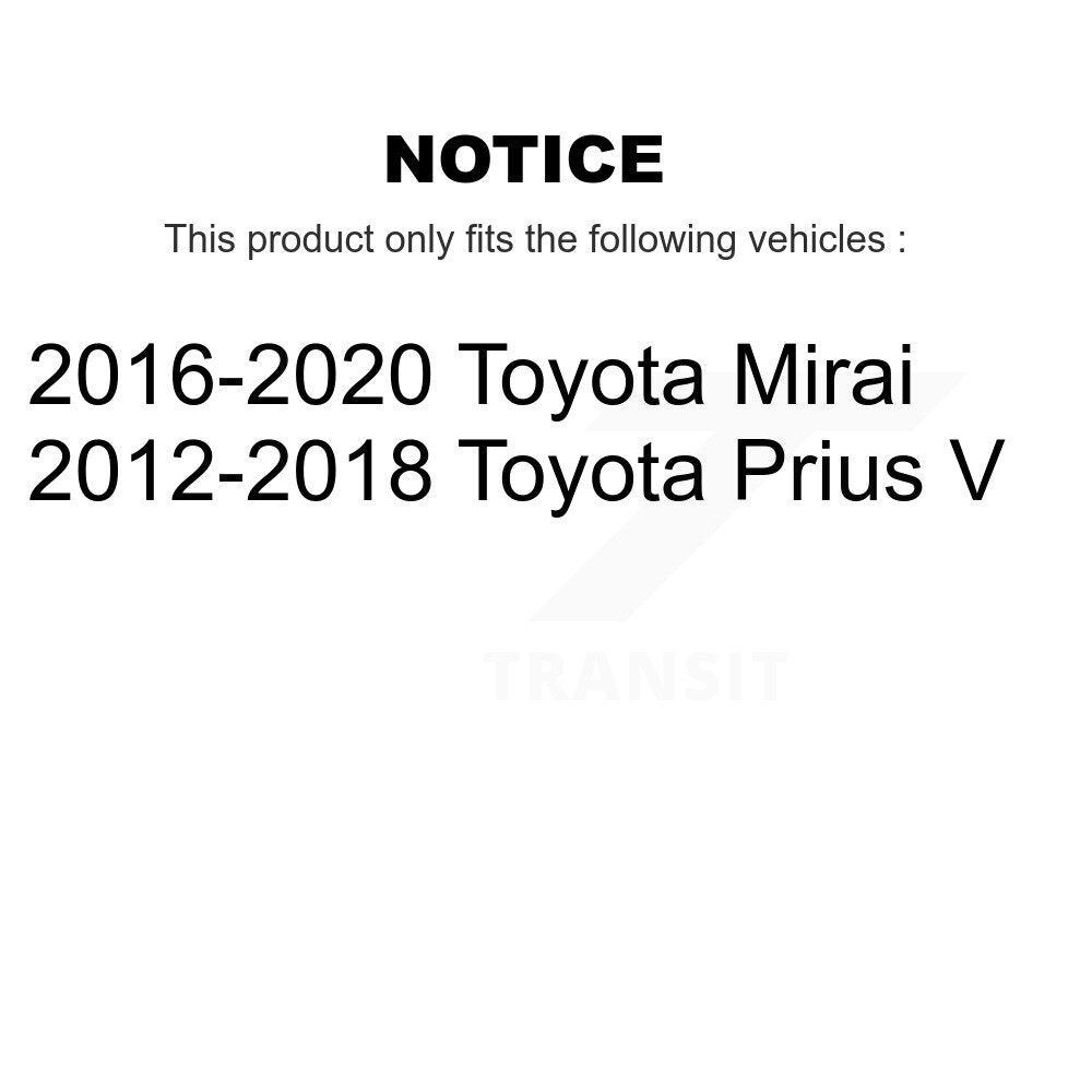 Rear Wheel Bearing And Hub Assembly Pair For Toyota Prius V Mirai