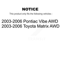 Charger l'image dans la galerie, Rear Wheel Bearing And Hub Assembly Pair For Toyota Matrix Pontiac Vibe AWD