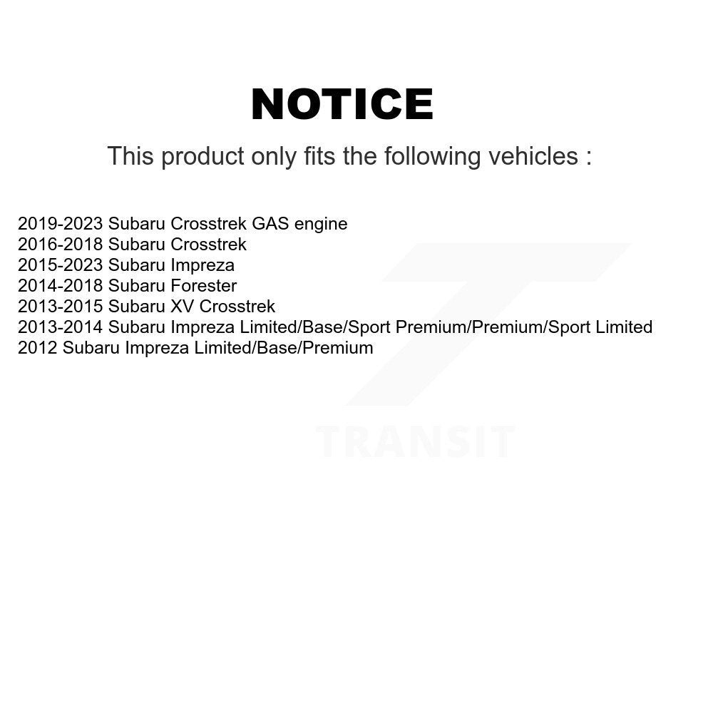 Rear Wheel Bearing & Hub Assembly Pair For Subaru Forester Impreza Crosstrek XV