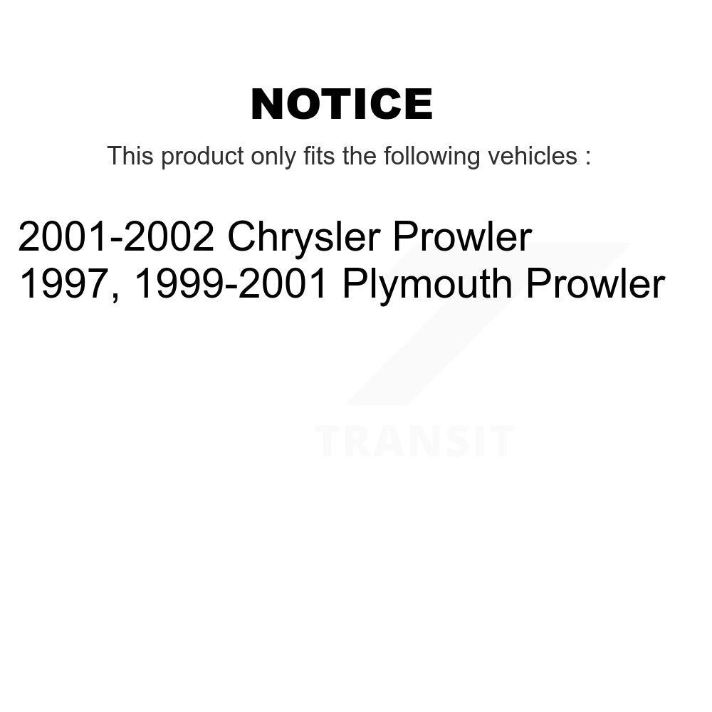 Rear Wheel Bearing And Hub Assembly Pair For Prowler Plymouth Chrysler