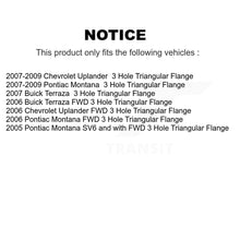 Load image into Gallery viewer, Rear Wheel Bearing And Hub Assembly Pair For Chevrolet Uplander Buick Terraza