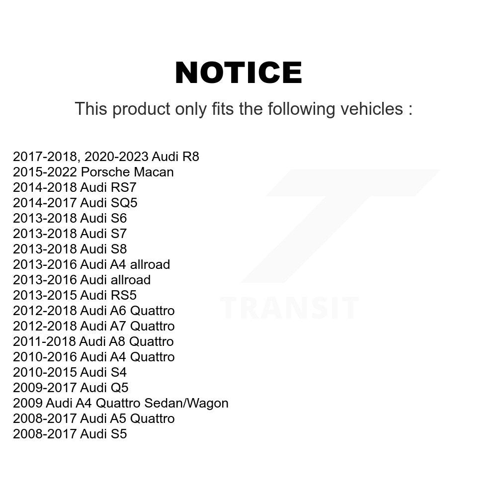 Rear Wheel Bearing Assembly Pair For 2008 Audi A4