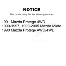Charger l'image dans la galerie, Rear Wheel Bearing Pair For Mazda Miata Volkswagen Golf Protege